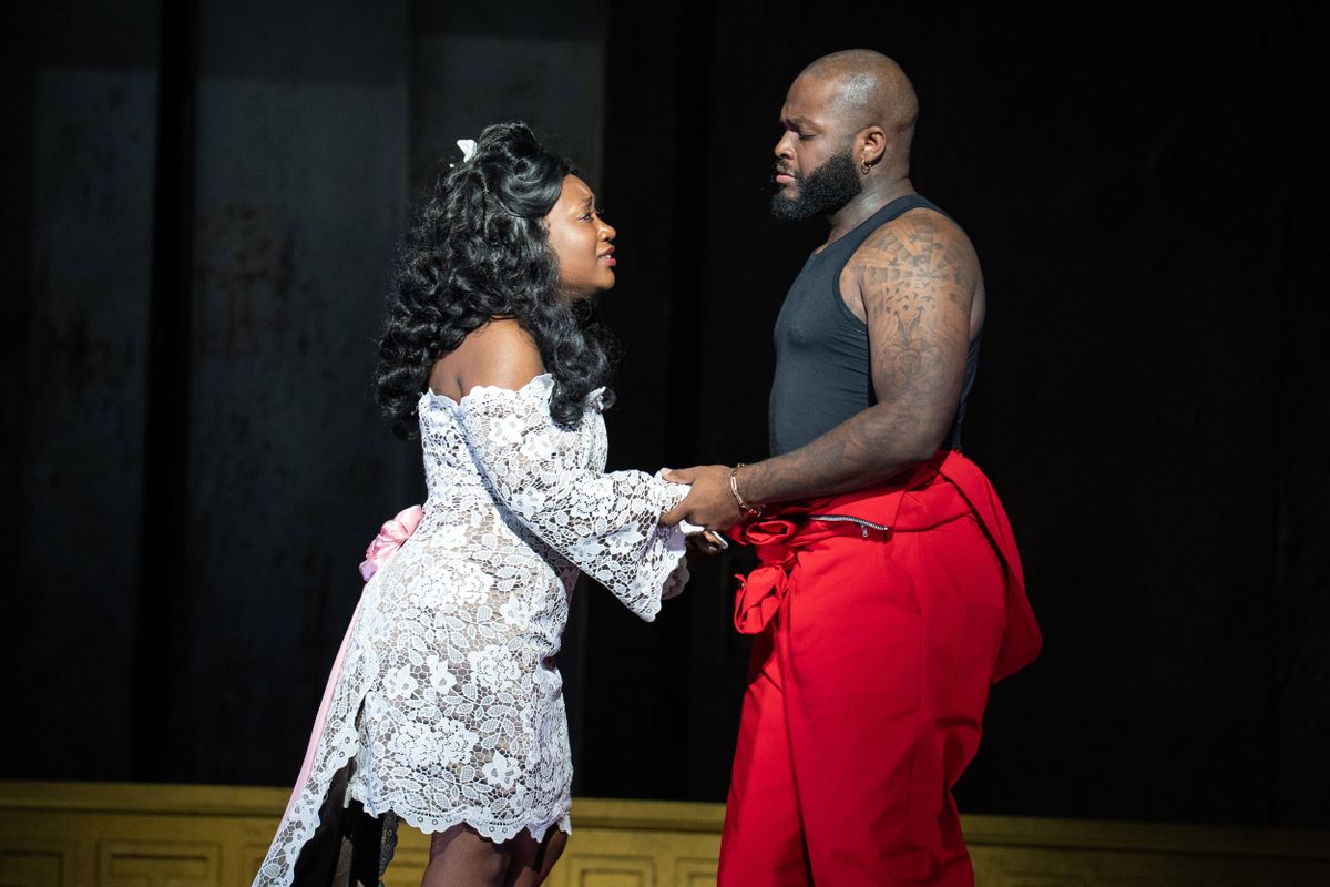 Raven McMillon as Gilda and Blake Denson as Rigoletto