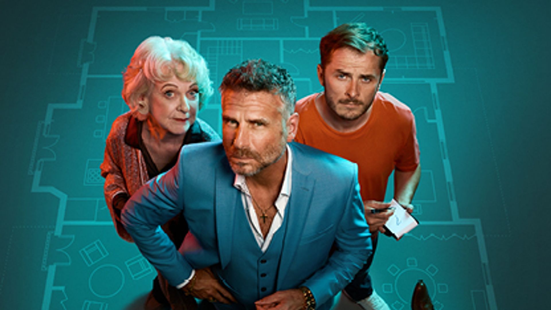 Jason Durr, Susie Blake and Katie McGlynn  heading to Lowry, Salford in January 2026  as they star in the world premiere of Torben Betts’ comedy thriller  Murder at Midnight