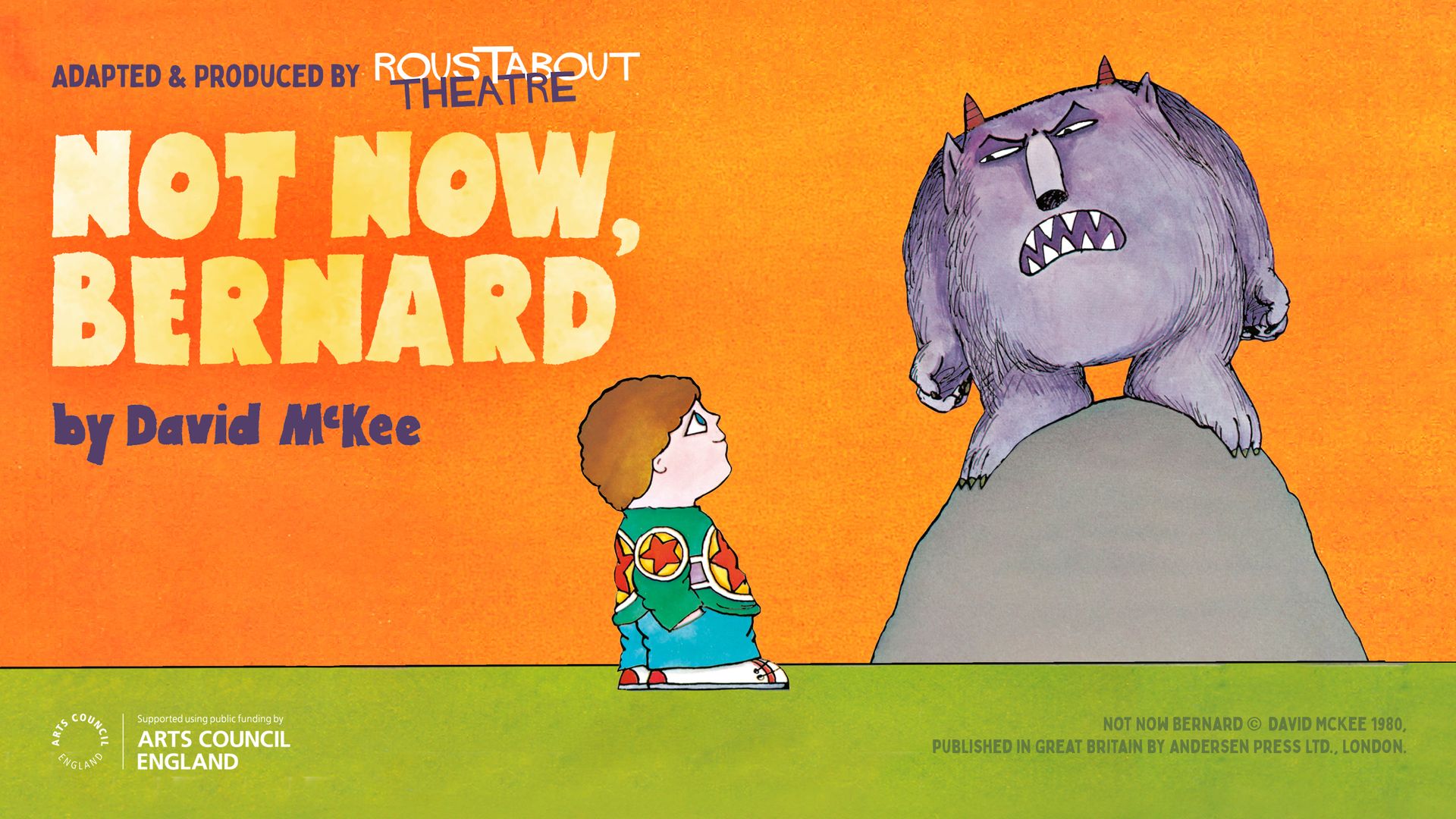 New family adaptation of David McKee’s much-loved classic Not Now, Bernard to come to Lowry in February 2027