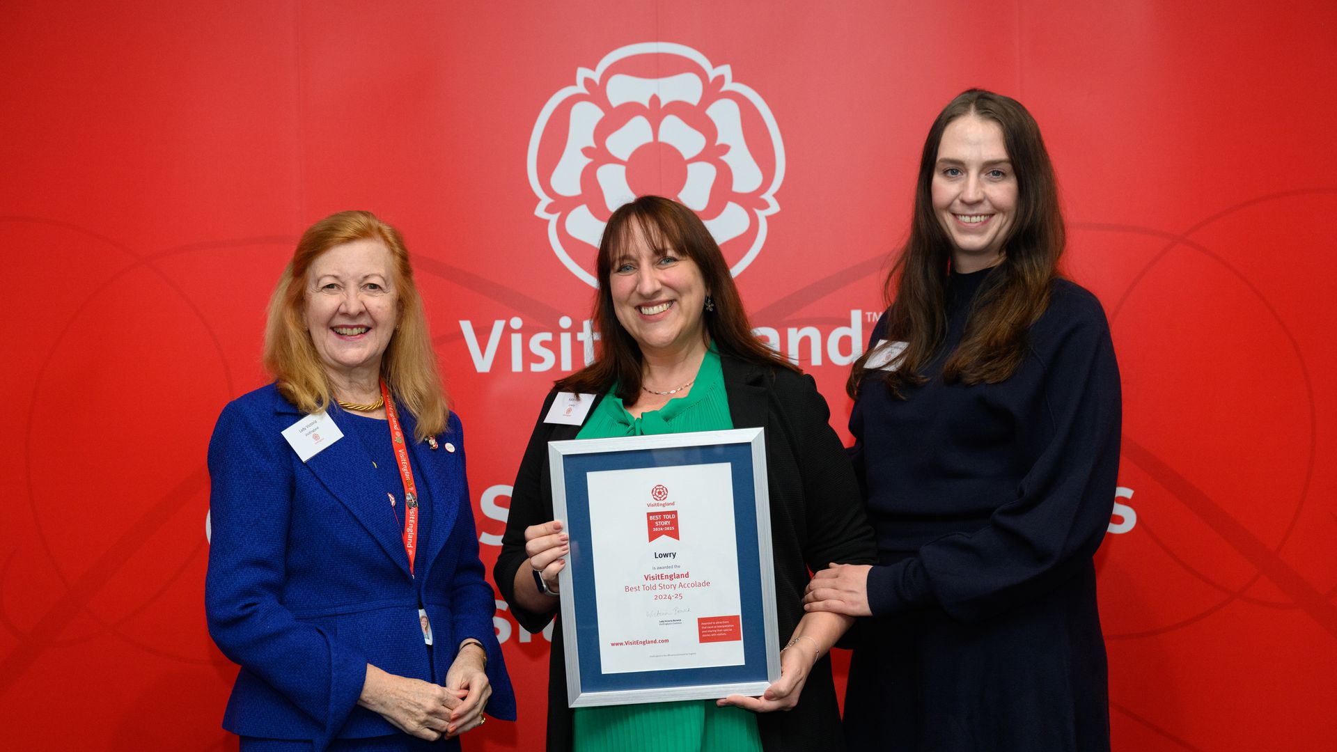 Lowry was delighted to win at the Visit England Awards this week