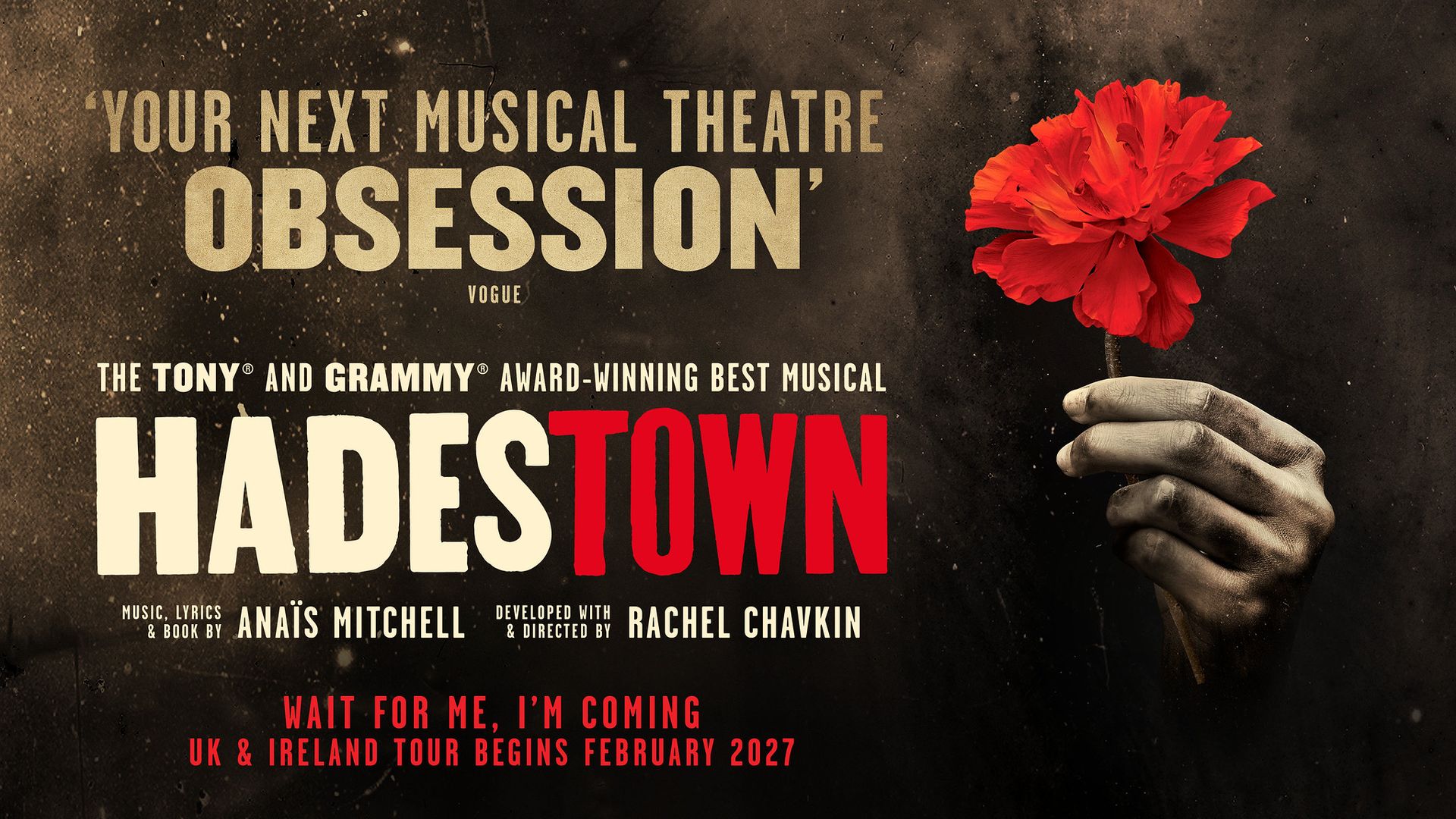 Tony & Grammy Winner Hadestown Comes to Lowry, 9–20 March 2027