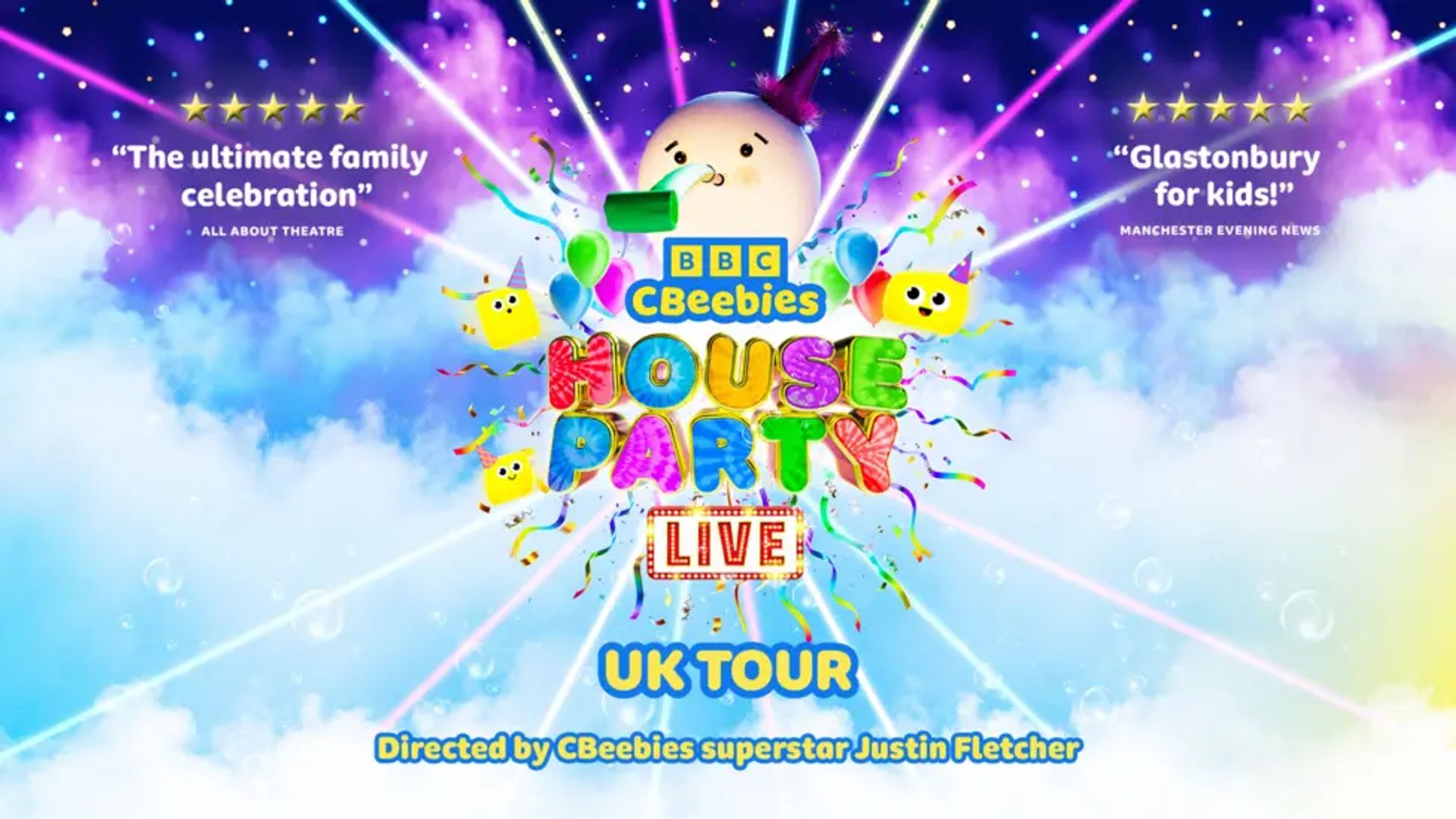 GET READY TO PARTY AS YOUR CBEEBIES FAVOURITES VISIT SALFORD IN LIVE THEATRE SHOW!