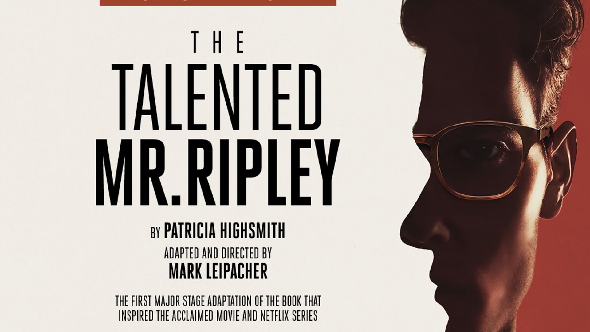 ED MCVEY AND MAISIE SMITH TO LEAD UK TOUR OF  THE TALENTED MR RIPLEY – COMING TO LOWRY, SALFORD THIS NOVEMBER