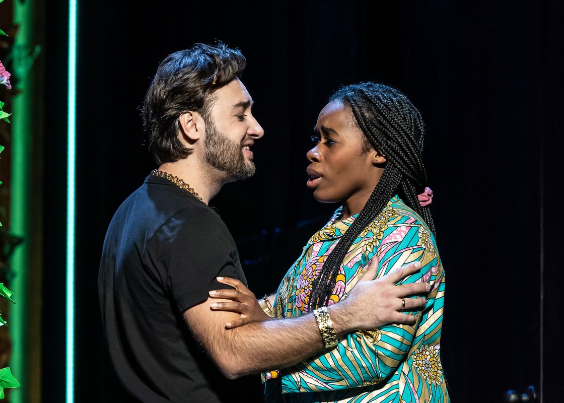 Roman Arndt as Duke of Mantua and Jasmine Habersham as Gilda 