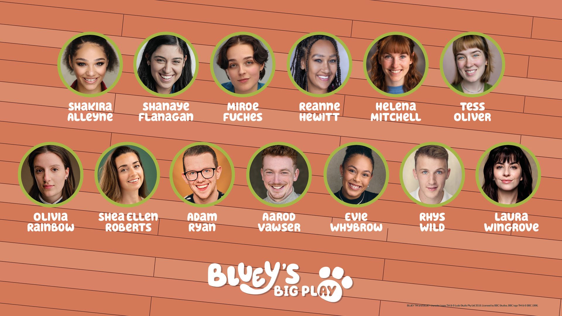 CAST ANNOUNCED FOR UPCOMING UK AND IRELAND TOUR OF BLUEY’S BIG PLAY