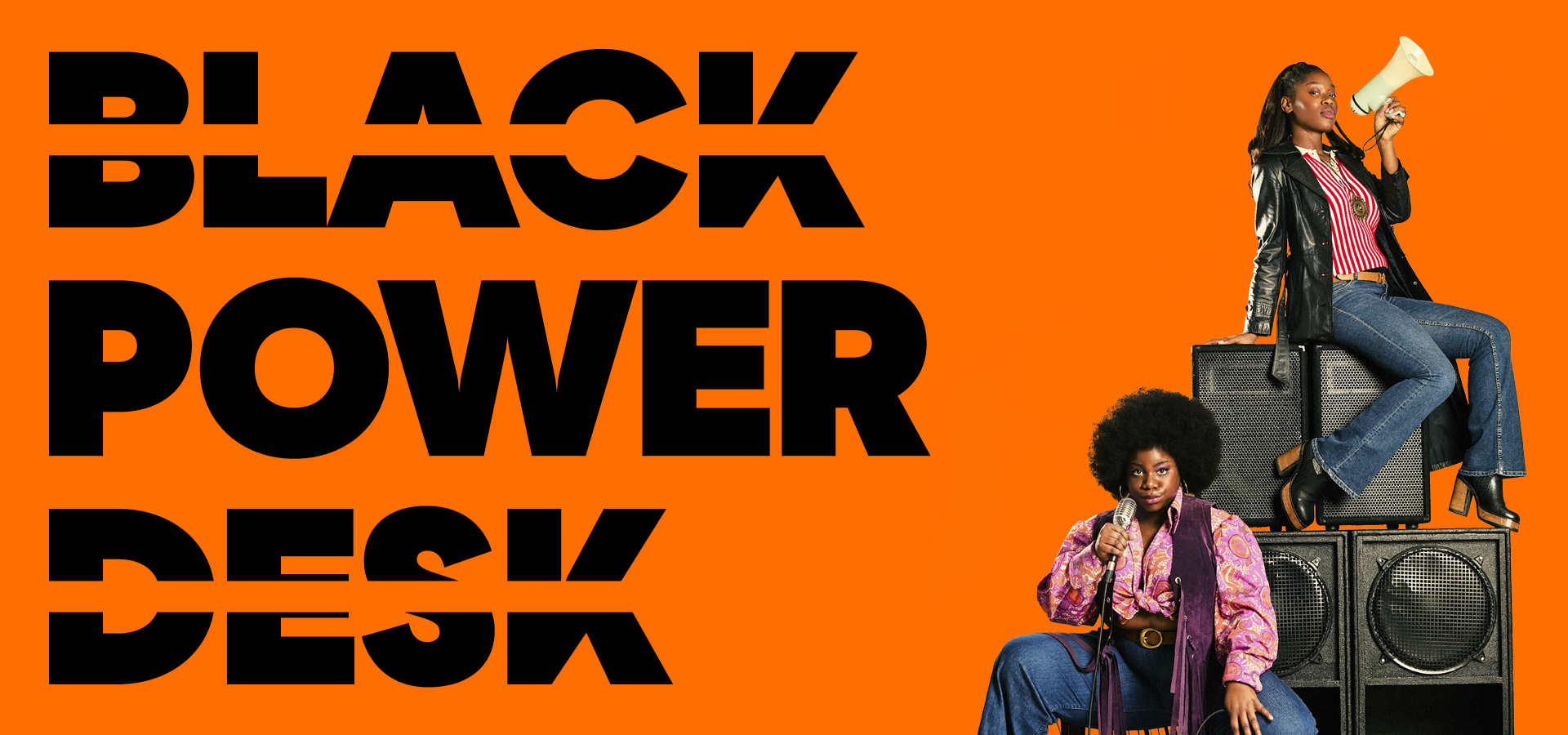 BLACK POWER DESK