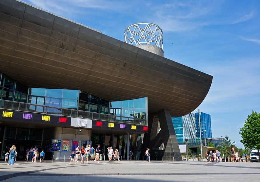 Plaza view of outside Lowry